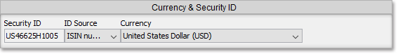 currency/security id