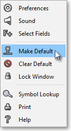 select make default