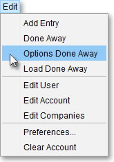 select options done away