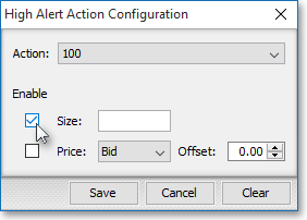 specify action componants