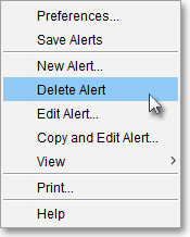 select delete alert