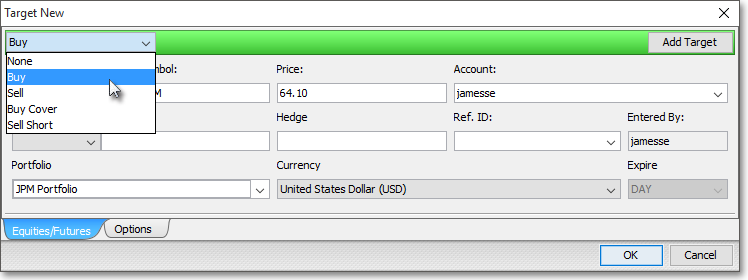 side target order