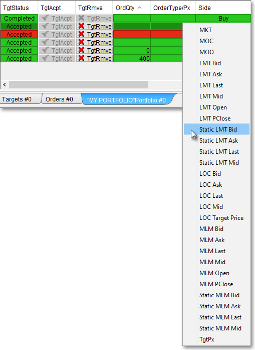 select static lmt bid