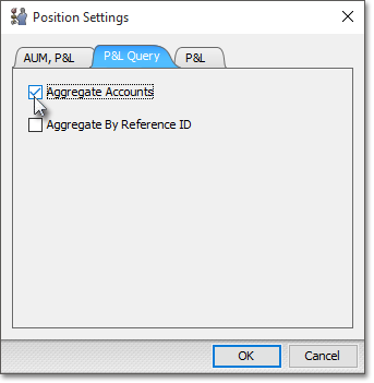 click aggregate accounts box